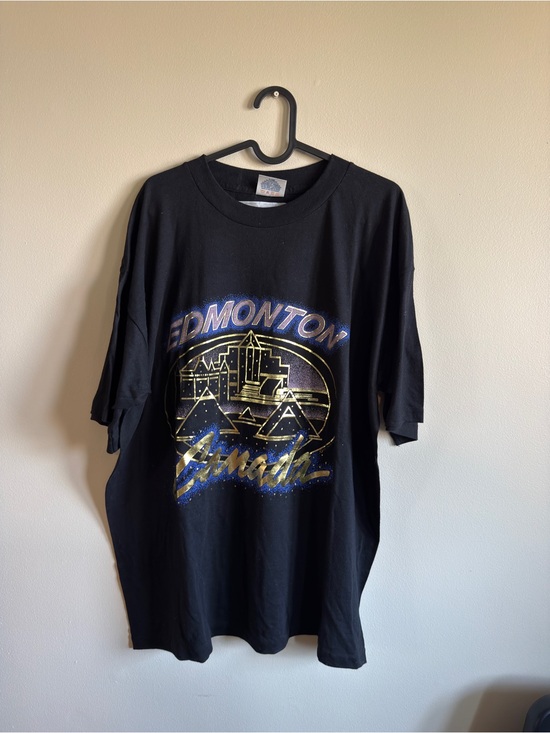 Other - Vintage Edmonton Canada Black Graphic Tee
